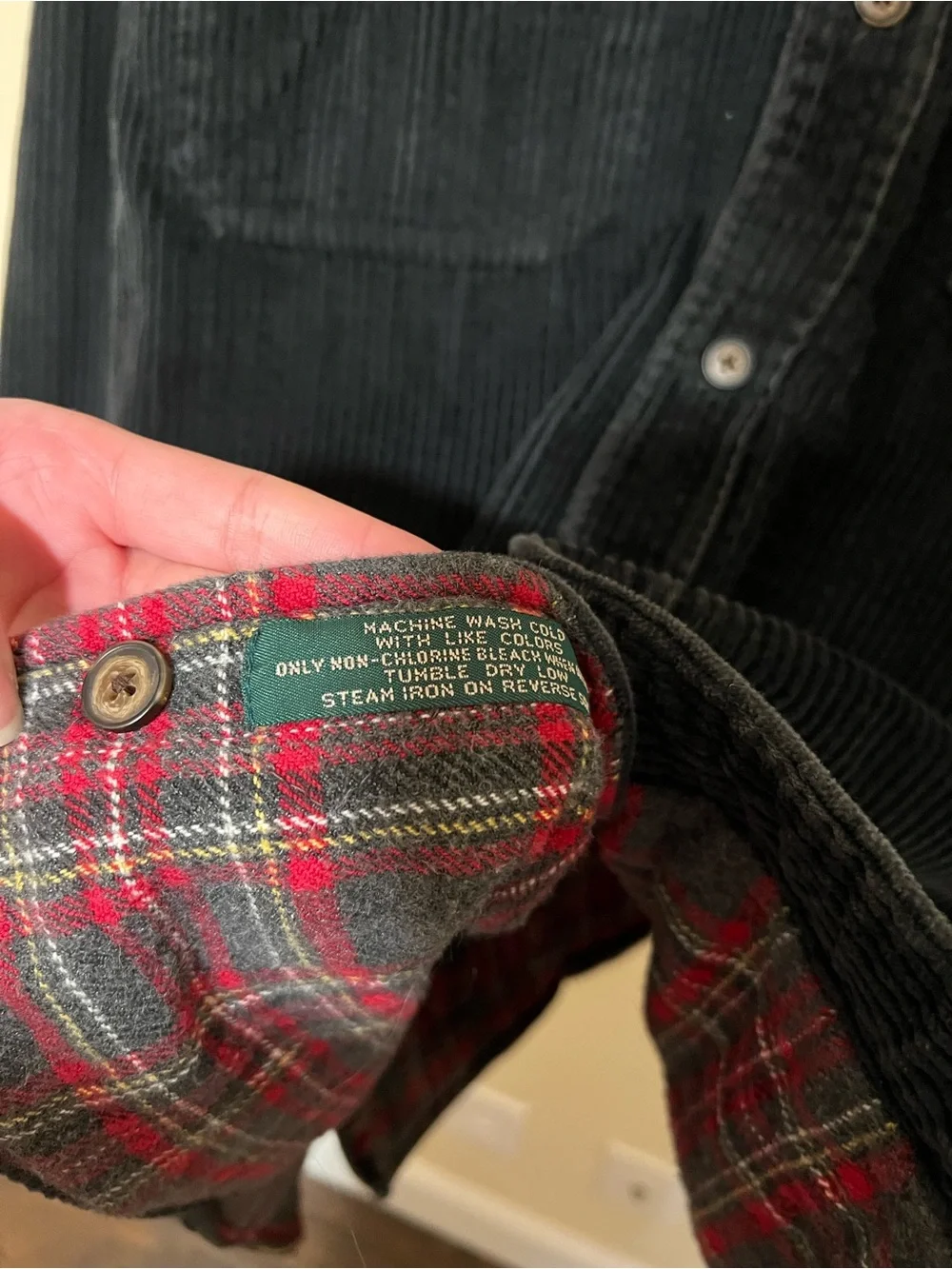 Claybrooke Vintage M Corduroy Flannel Lined Jacket Barn Outdoors Chore Cotton